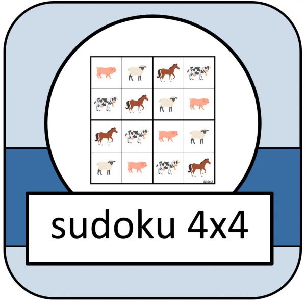 sudoku 4x4 dieren 2